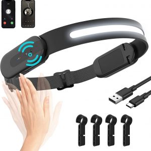 Bluetooth LED Rechargeable Headlight with Motion Sensor