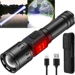 Rechargeable High Power 20000 Lumen High Beam LED Handheld Flashlight