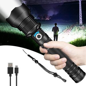 20000 High Lumens LED Super Bright Powerful Flashlight with 3 Modes